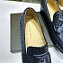 Мужские кожаные лоферы Bottega Veneta Intrecciato - Navy