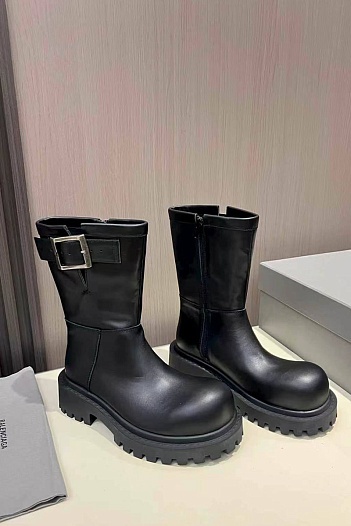 Женские кожаные сапоги Balenciaga premium   