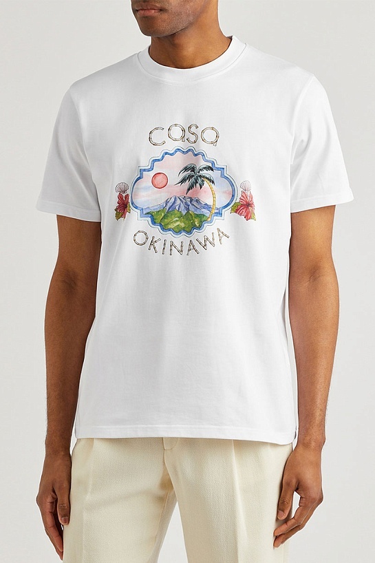 Белая футболка Casablanca Okinawa
