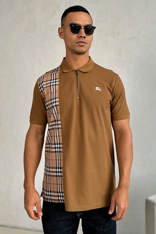 Мужское коричневое поло Burberry