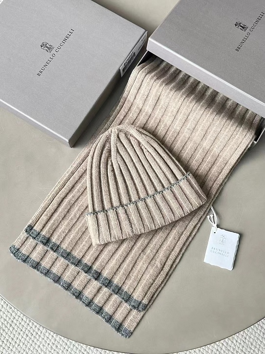 Кашемировая шапка Вrunеllо Сuсinеlli premium - Beige
