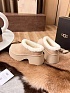 Женские замшевые ботинки UGG Heights Mini - Beige