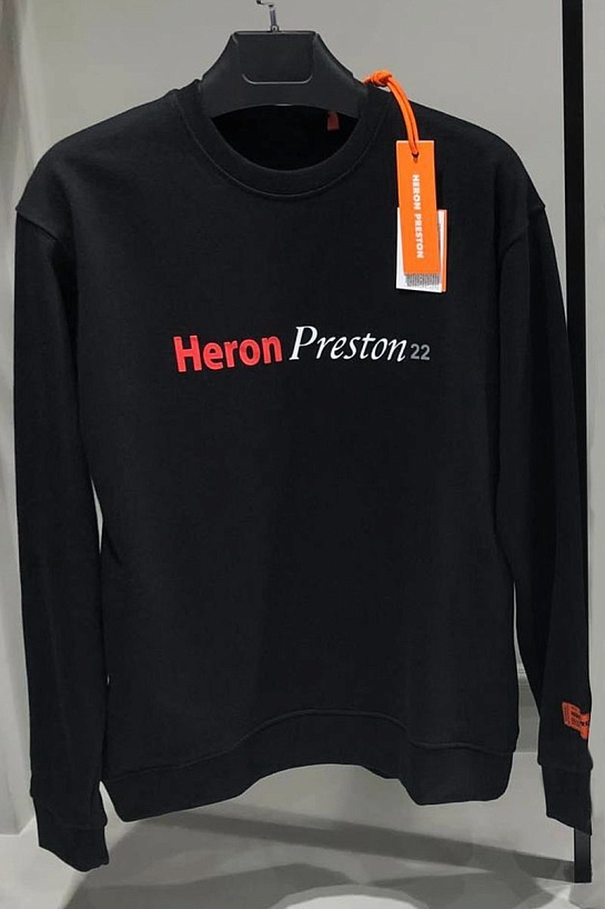 Мужской чёрный свитшот Heron Preston Multi Heron Censored
