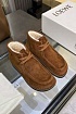 Женские ботинки с мехом Loewe premium - Chestnut
