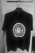 Чёрная оверсайз футболка Balmain Medallion logo-print