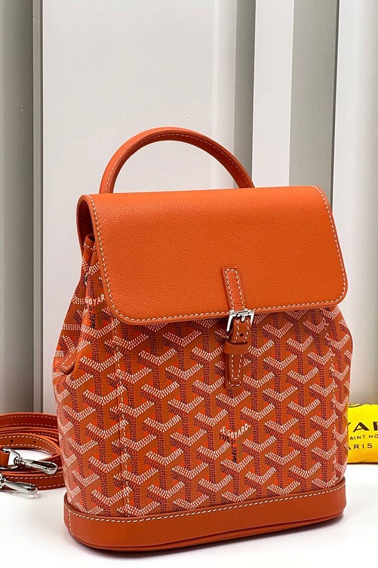 Женский рюкзак Goyard Alpin Mini Premium 23x19x9.5 см - Orange