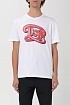 Мужская белая футболка Dsquared2 logo-print