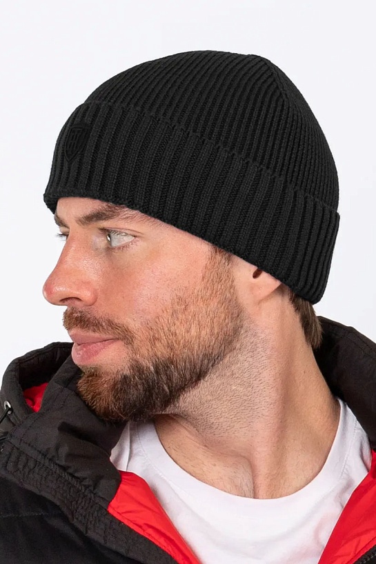 Шапка на флисе Tommy Hilfiger logo-patch - Black