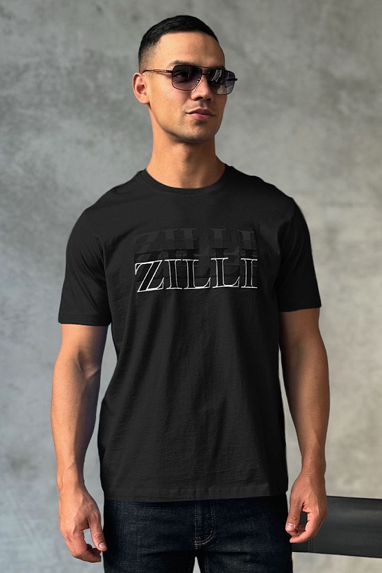 Мужская футболка Zilli чёрного цвета