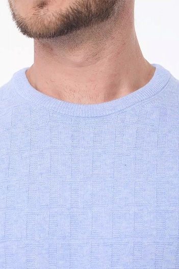Мужской джемпер Tommy Hilfiger logo-embroidered - Blue   