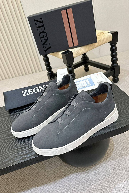 Мужские кроссовки Ermenegildo Zegna Triple Stitch - Grey