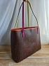 Кожаная сумка Etro с узором пейсли 37x28 см