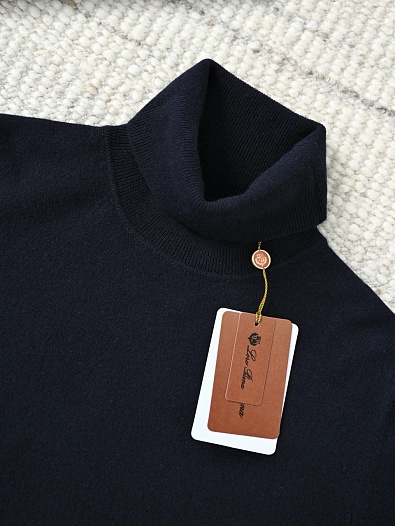 Мужская водолазка Loro Piana Premium - Black Blue   