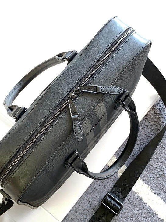 Кожаный портфель Burberry Ainsworth Premium 38x28x9.5 см