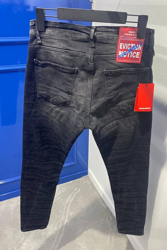 Мужские джинсы Dsquared2 Eviction Notice - Black