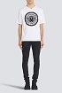 Белая оверсайз футболка Balmain Medallion logo-print