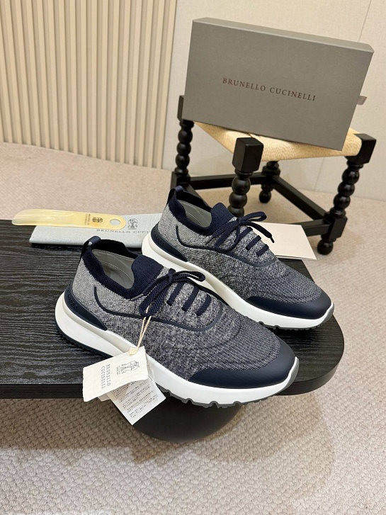 Мужские кроссовки Brunello Cucinelli knitted