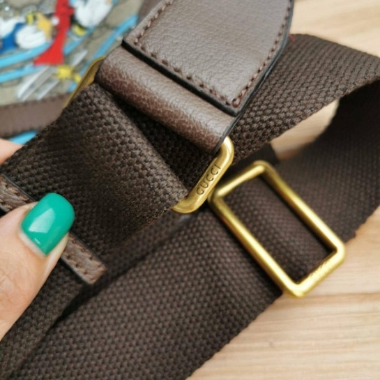 Дорожная кожаная сумка Gucci Disney GG Supreme 45x28 см