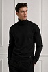 Мужская чёрная водолазка Maglione