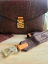 Кожаная сумка Etro с узором пейсли 24x17 см