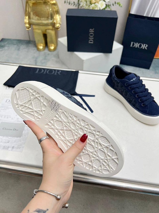 Женские комбинированные кроссовки Dior - Navy