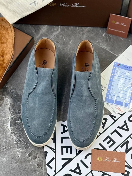 Мужские лоферы с меховой стелькой Loro Piana