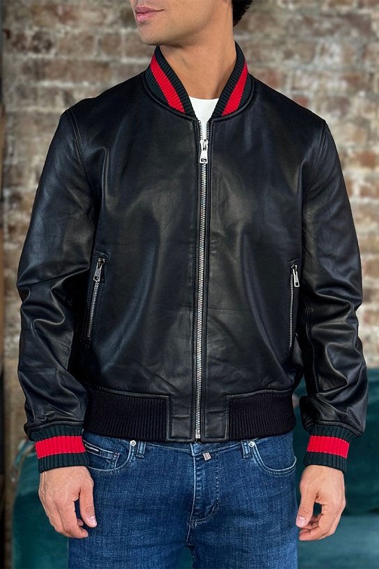 Кожаная куртка Gucci premium