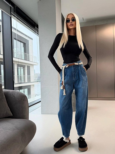 Женские синие джинсы Chloe premium   