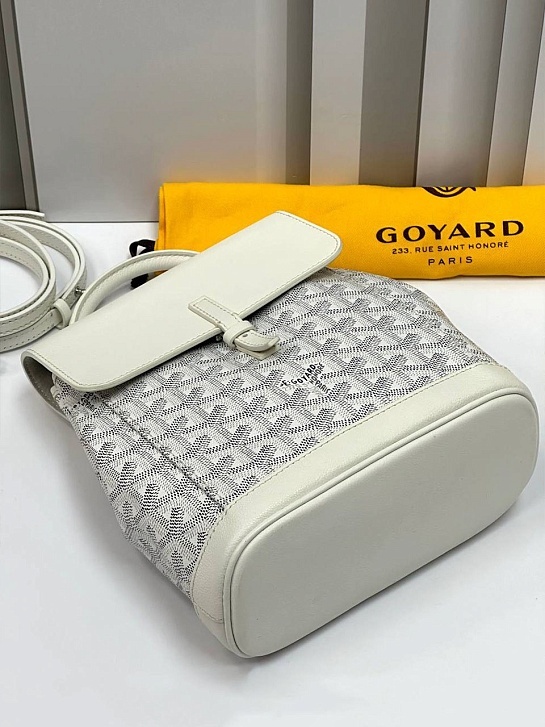 Женский рюкзак Goyard Alpin Mini Premium 23x19x9.5 см - White