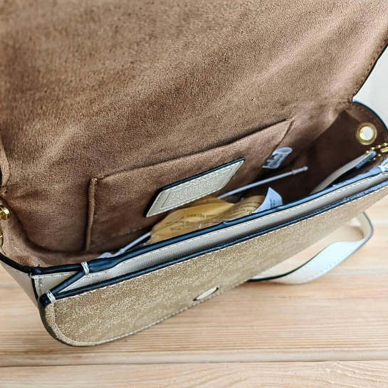 Кожаная сумка Coach 19x14 см