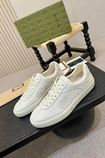 Мужские кроссовки Gucci G75 - White   