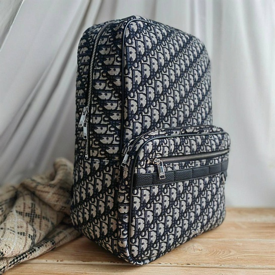 Рюкзак Dior Oblique Jacquard 39x30 см - White