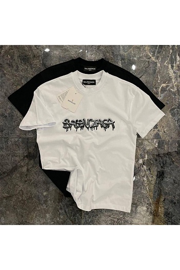 Белая оверсайз футболка Balenciaga   