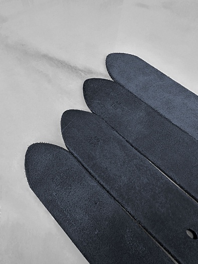 Мужской кожаный ремень Tommy Hilfiger чёрного цвета   