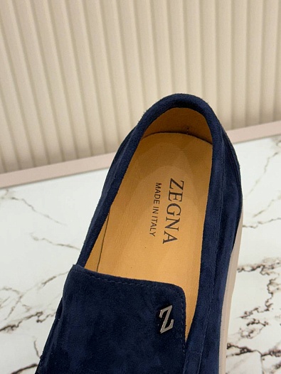 Мужские замшевые лоферы Ermenegildo Zegna   