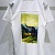 Оверсайз футболка Gucci x The North Face Collaboration landscape print - White