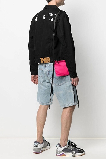 Чёрная джинсовая куртка Off-White   