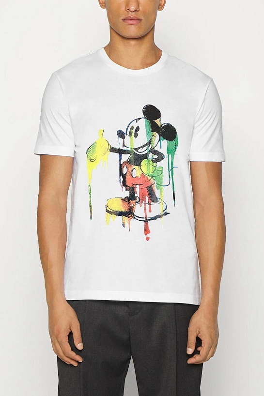 Белая футболка Iceberg Mickey Mouse