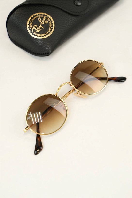Солнцезащитные очки Ray-Ban Oval Metal - Brown