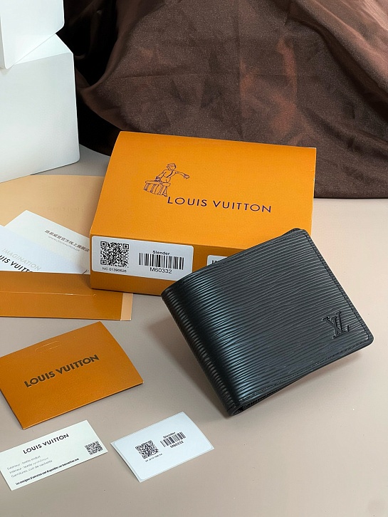 Кожаный кошелёк Louis Vuitton Slender Premium 11x8.5x1 см
