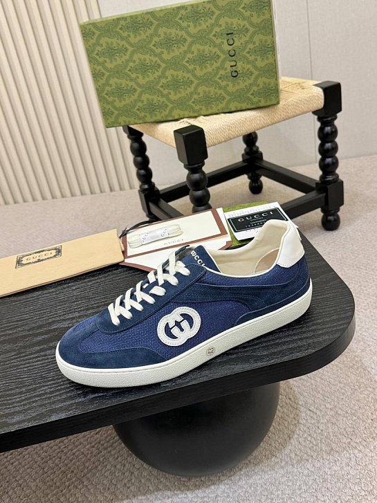 Мужские кроссовки Gucci G75 - Blue