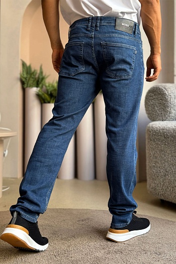 Мужские джинсы синего цвета Hugo Boss regular fit   