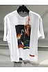 Белая оверсайз футболка Heron Preston Split Light Herons