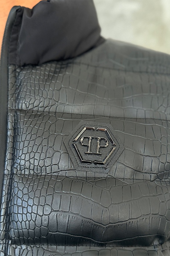 Мужской чёрный жилет Philipp Plein