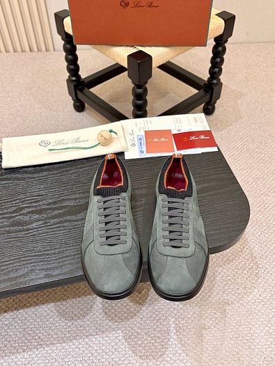Мужские кроссовки Loro Piana Soho 2.0 Walk - Dark Grey   