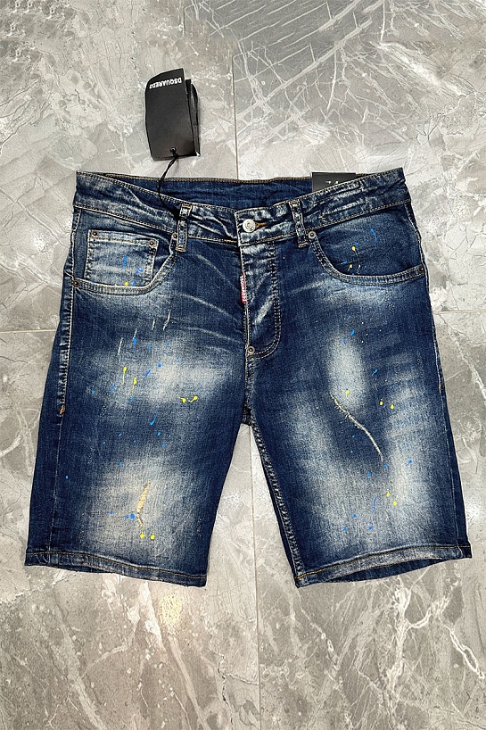 Мужские джинсовые шорты Dsquared2 x Ibrahimovic "ICON"