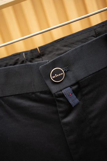 Мужские чёрные брюки Kiton Premium   