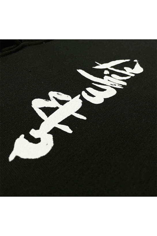 Худи чёрного цвета Off-White "Arrow" logo-print