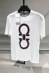 Белая футболка Salvatore Ferragamo Gancio-print