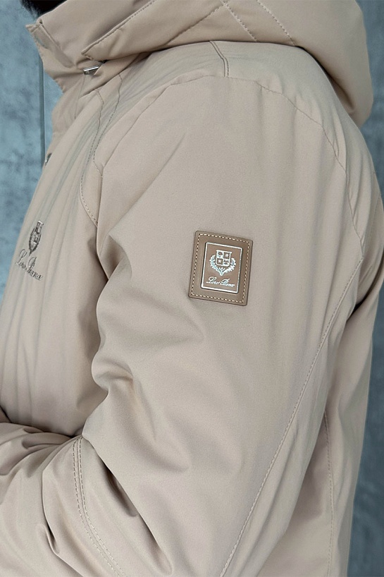 Мужская парка бежевого цвета Loro Piana